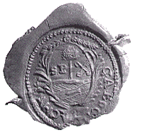 Farbstempel der Gemeinde, erste Hälfte des 19. Jahrhunderts Farbstempel der Gemeinde, erste Hälfte des 19. Jahrhunderts