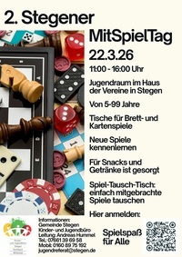 2. Stegener MitSpielTag am 22.03.2026